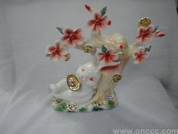 摇钱兔工艺品 财富与祝福的精致象征